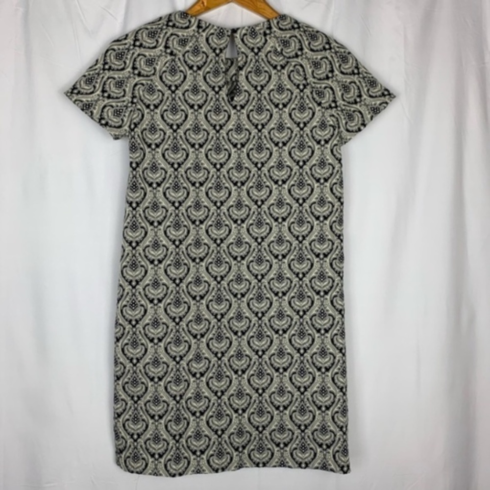 Zara Basic Shift Dress With Textured Pattern, Xs - image 2